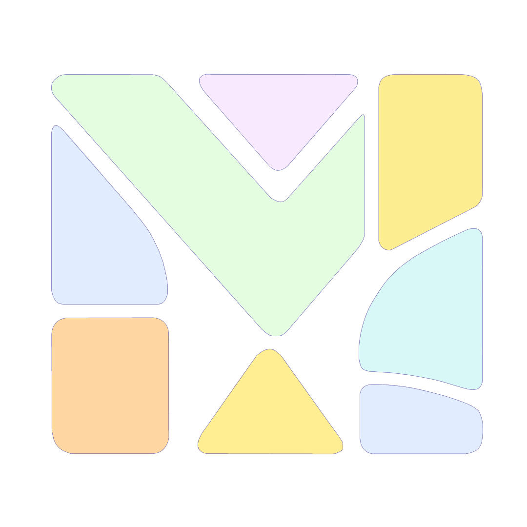 MOZAIC Core — six-tile mosaic emblem